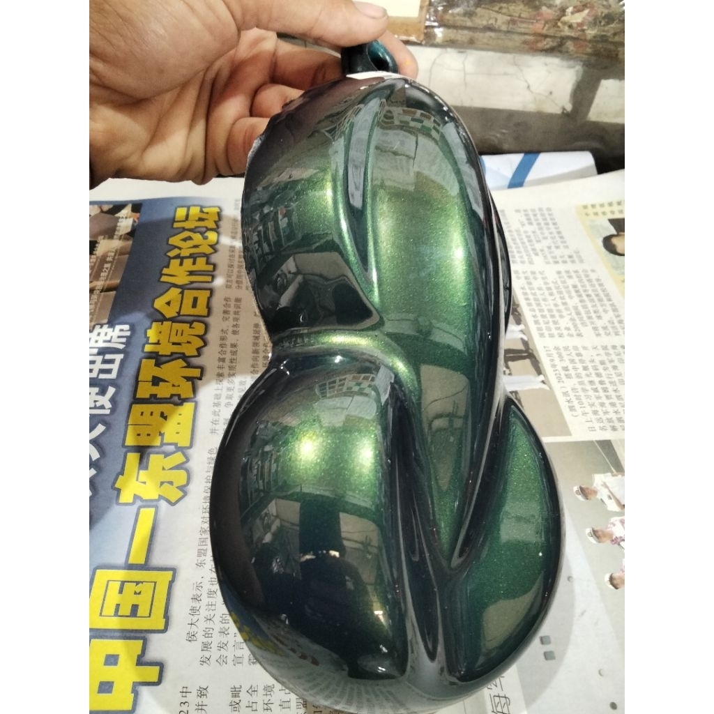 CAT PU WARNA DARK CHROME GREEN | CAT MOTOR | CAT OTOMOTIF | CAT CUSTOM | CAT VELK