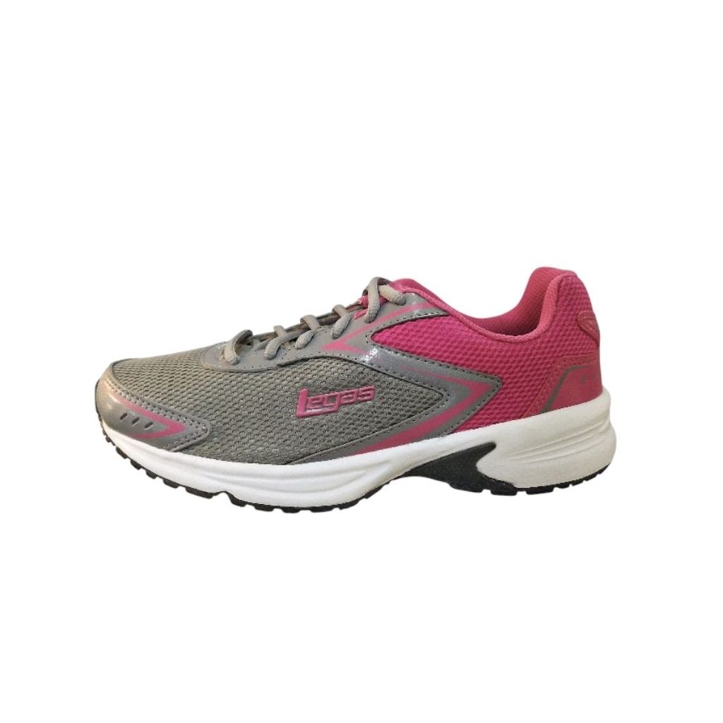 Sepatu League Legas Abu Pink Corona La W Running Shoes Cewe Olahraga Wanita Original