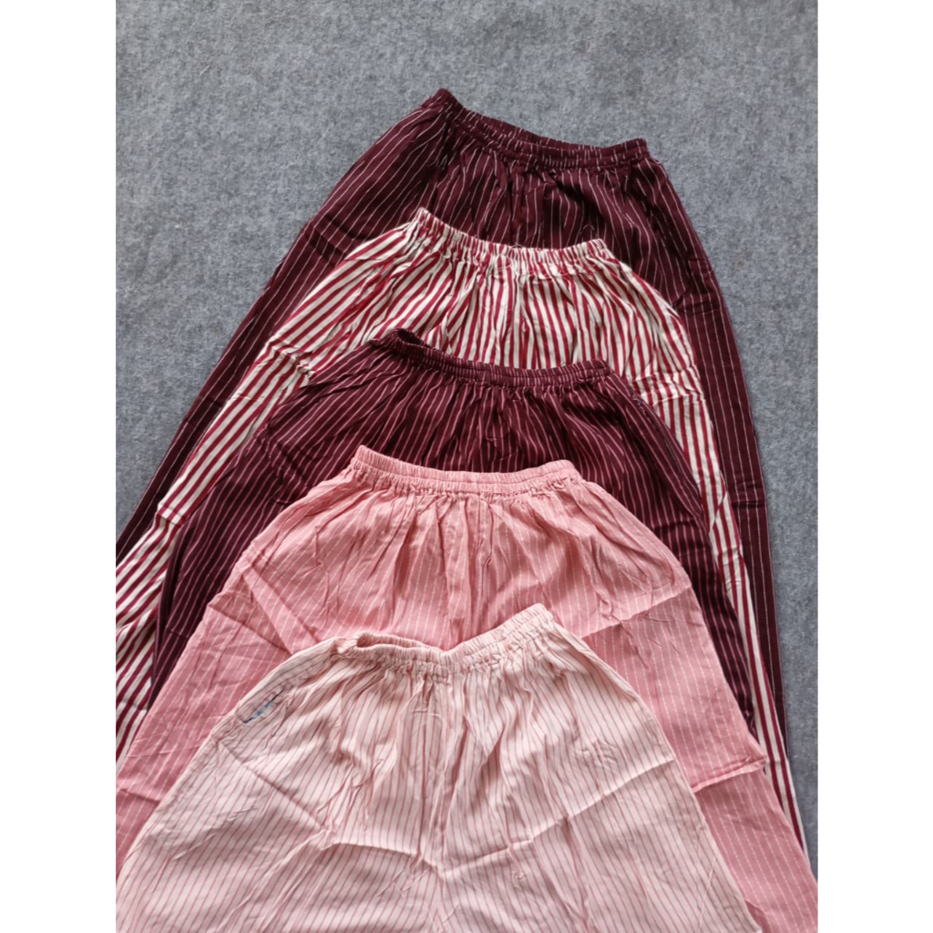 Celana Kulot Salur | Celana Rayon | Celana Garis Garis| Celana Kulot | Celana Tidur | Celana Rumahan