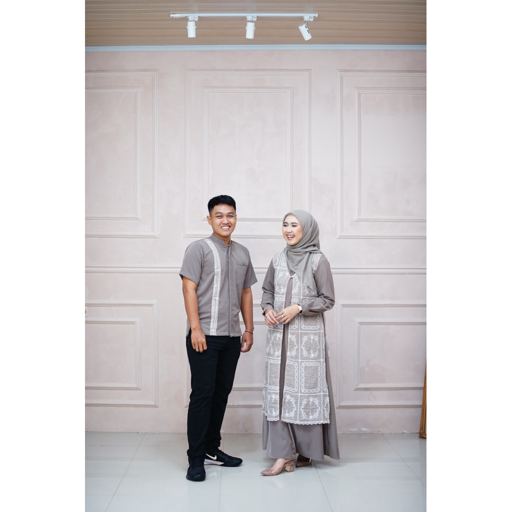 Zakizakia.Id - Yasmine Dress | Atsana Wanita Muslim | Gamis Panjang Casual | Gamis Kondangan