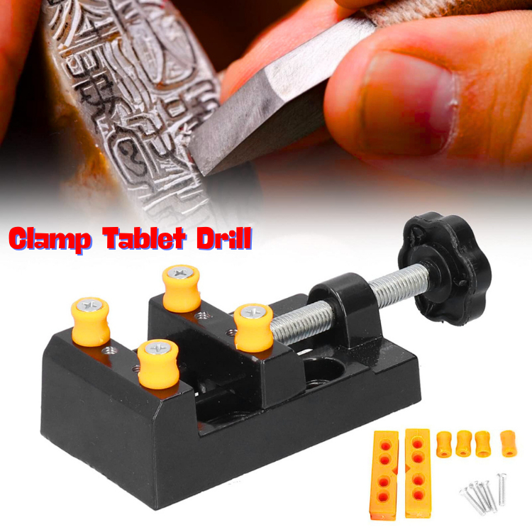 PUCUK Clamp klem Penjepit kayu ukiran bor Duduk Catok Clamp Press DIY PCB Tools Ragum Carving bench