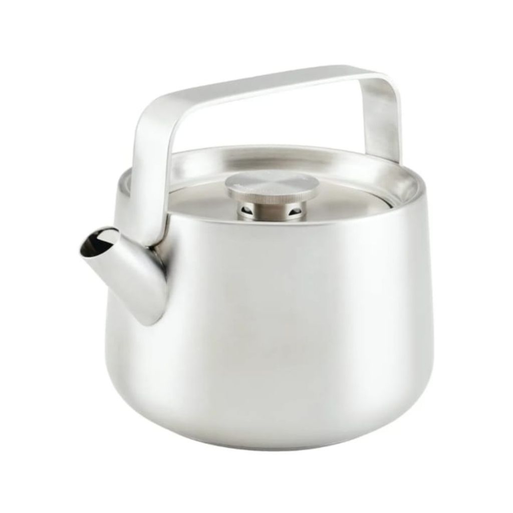 KitchenAid Teakettles Stainless Steel Whistling Teakettle, 1.9 Quart - Brushed Stainless Steel
