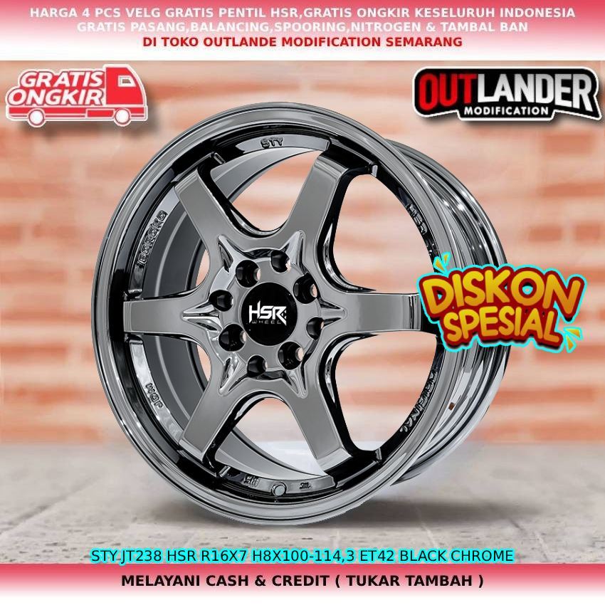 Velk Racing R16 Untuk mobil Kijang Lgx| Kijang Kapsul| Kijang Super| Swift| Mirage| Freed| Genio| Dl