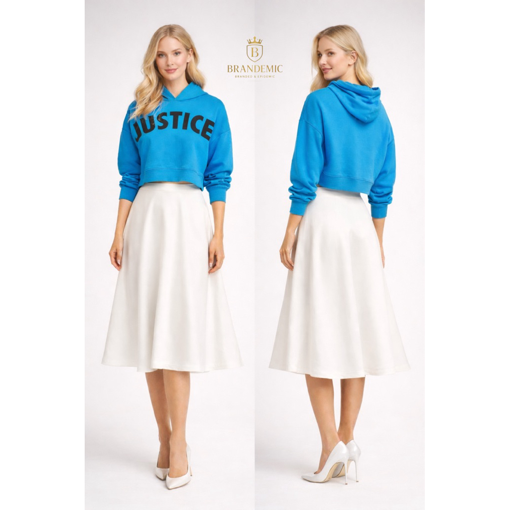 J*st*ce Hoodie Biru Tosca Sporty Look