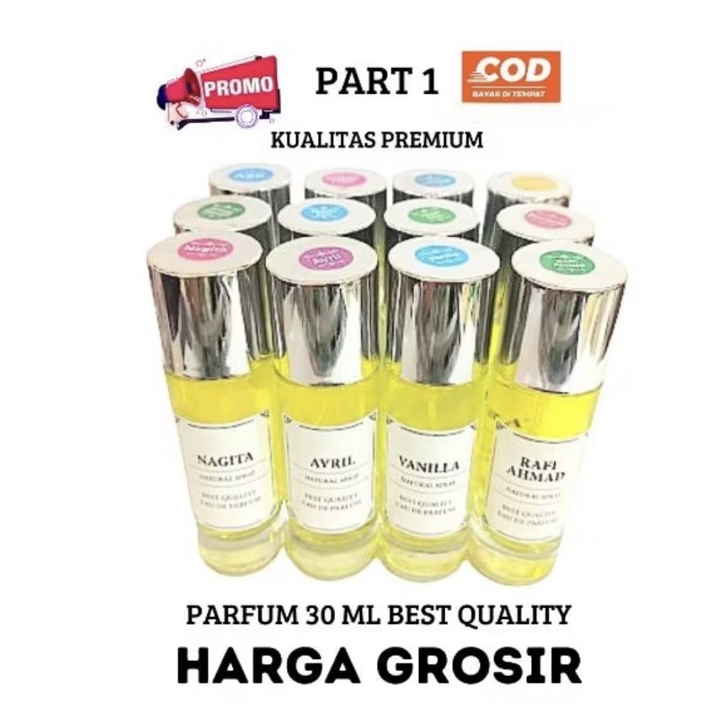 Parfum Refil sprei 30ml - Wangi Lembut,harga GROSIR TERMURAH