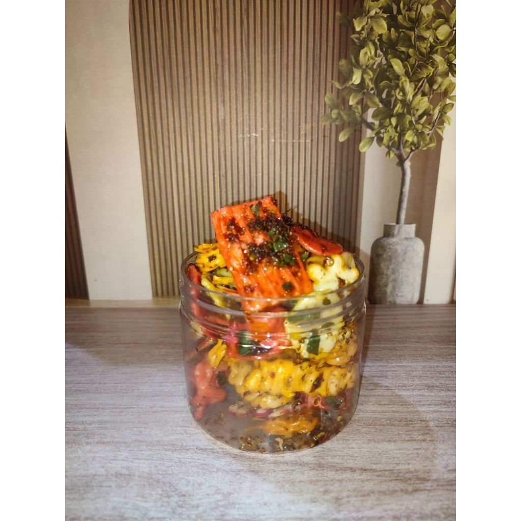 Mix krupuk seblak chili oil varian toples