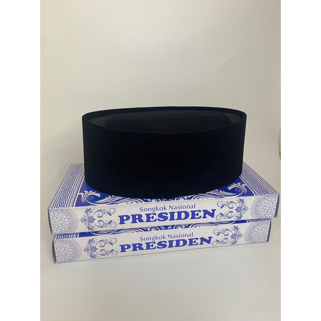 PECI SONGKOK AC HITAM POLOS BLUDRU HALUS SONGKOK NASIONAL