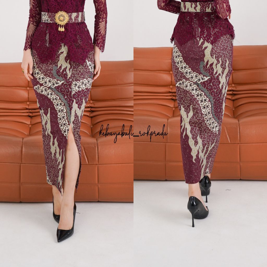 ROK BATIK SPAN BELAH SAMPING ROK MODERN MURAH WISUDA