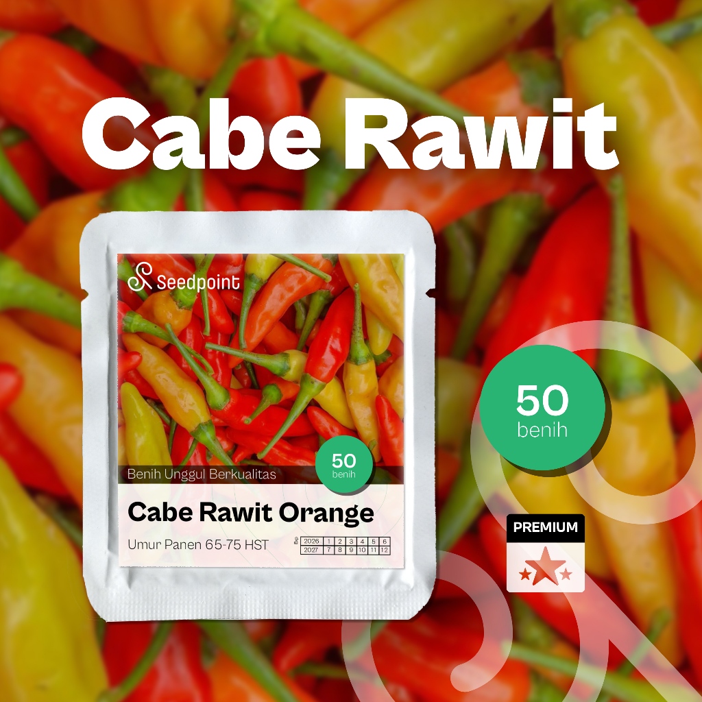 Seedpoint - 50 Benih Cabe Rawit Orange DEWATA 43 F1 cabai dewata 43 f1 hibrida rawit