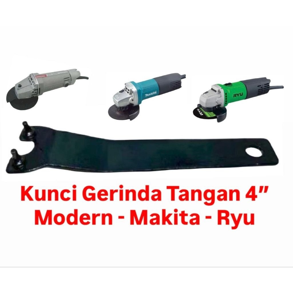 kunci gerinda tangan 4" modern / makita HITAM
