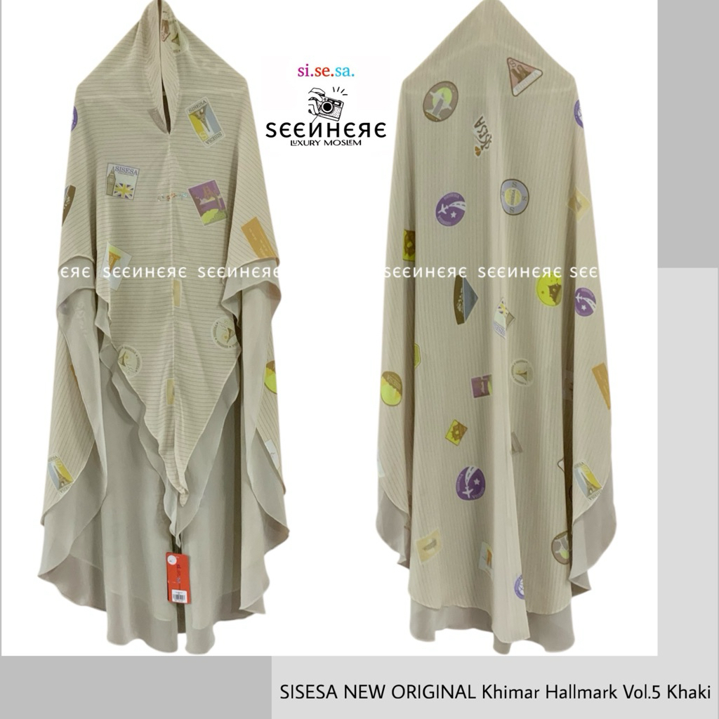 SISESA NEW ORIGINAL GUARANTEED - Khimar Hallmark Vol.5 Khaki