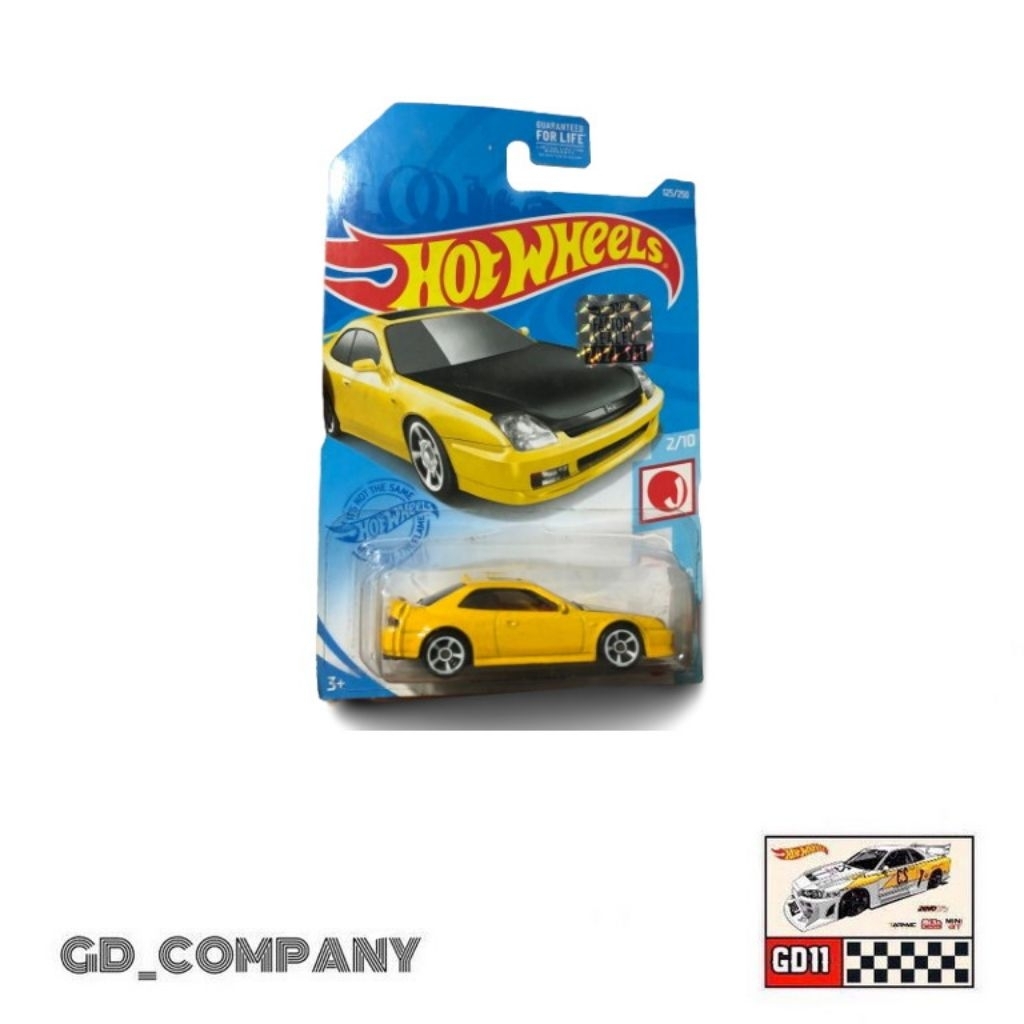 Hotwheels Honda Prelude Kuning Factory Sealed (Free protektor)