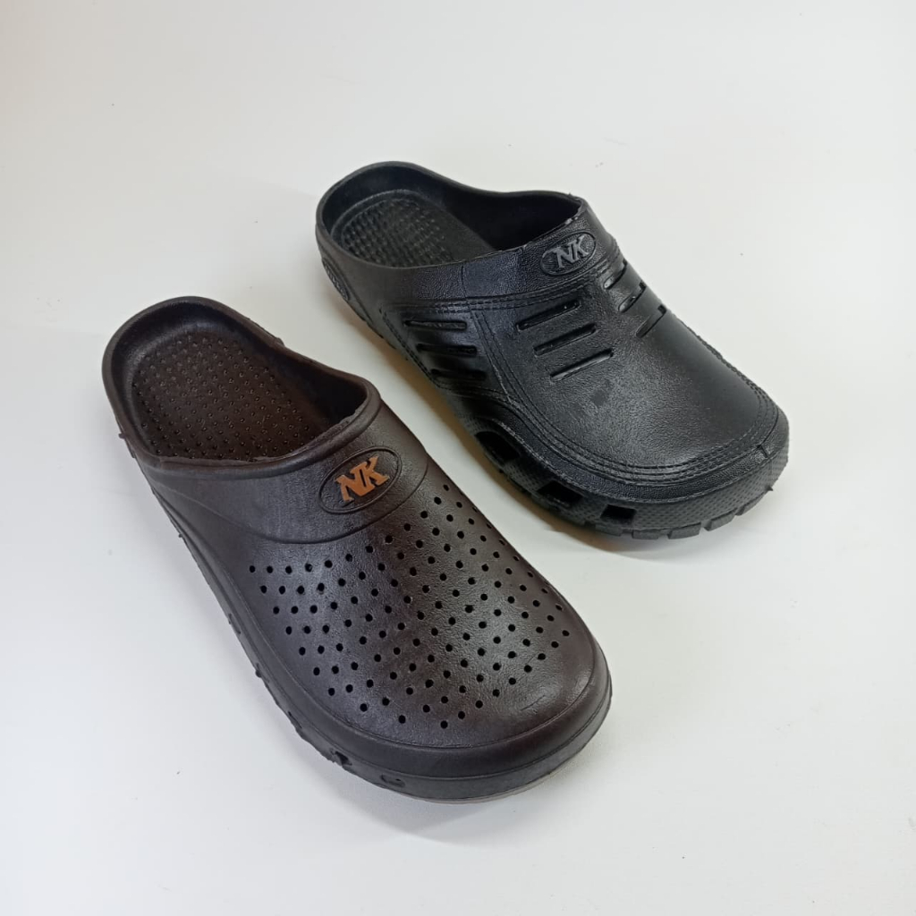 8032 8058 Sandal Sepatu karet terbaru kekinian Selop Pria Dewasa Baim bakpao Karet Kerja Murah 38-42