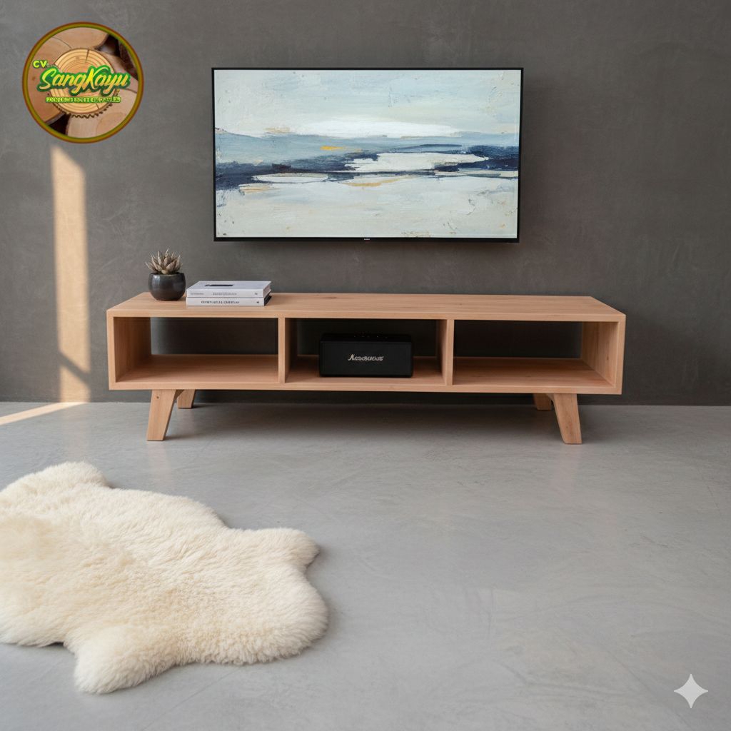 Meja tv minimalis modern murah rak tv stand rak serbaguna kayu asli rak susun serbaguna Meja tv Meja