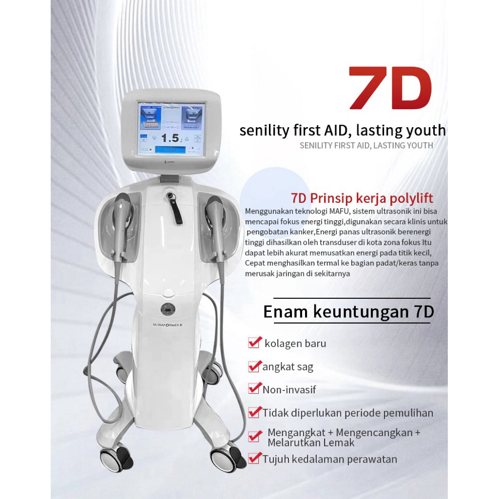 Alat 7D MMFU HIFU UNTUK WAJAH BADAN || TARIK BENANG TANPA JARUM