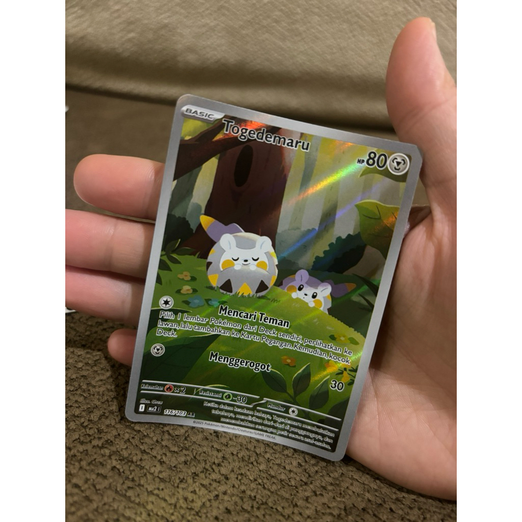 kartu pokemon Togedemaru 116/103 AR