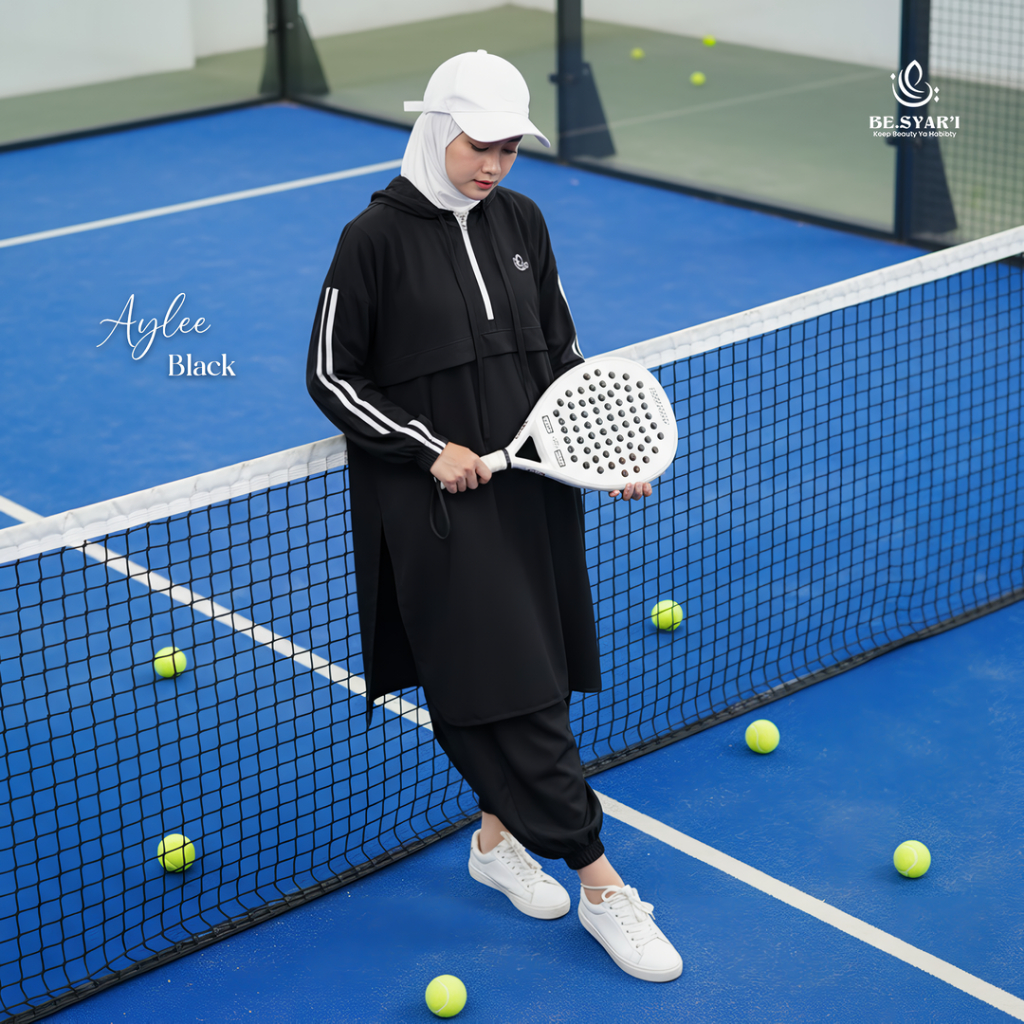 Be.Syar'i Sport – Aylee Oneset Olahraga Wanita 3in1 Baju dan Celana Olahraga Wanita OutfitSport