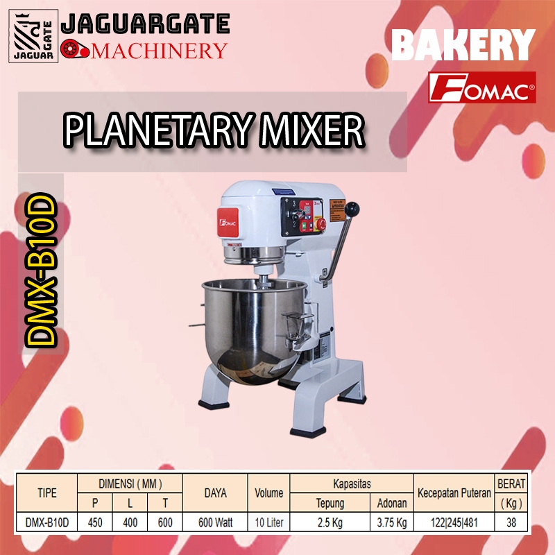 Planetary Mixer FOMAC DMX-B15D – Mixer Adonan Roti & Kue