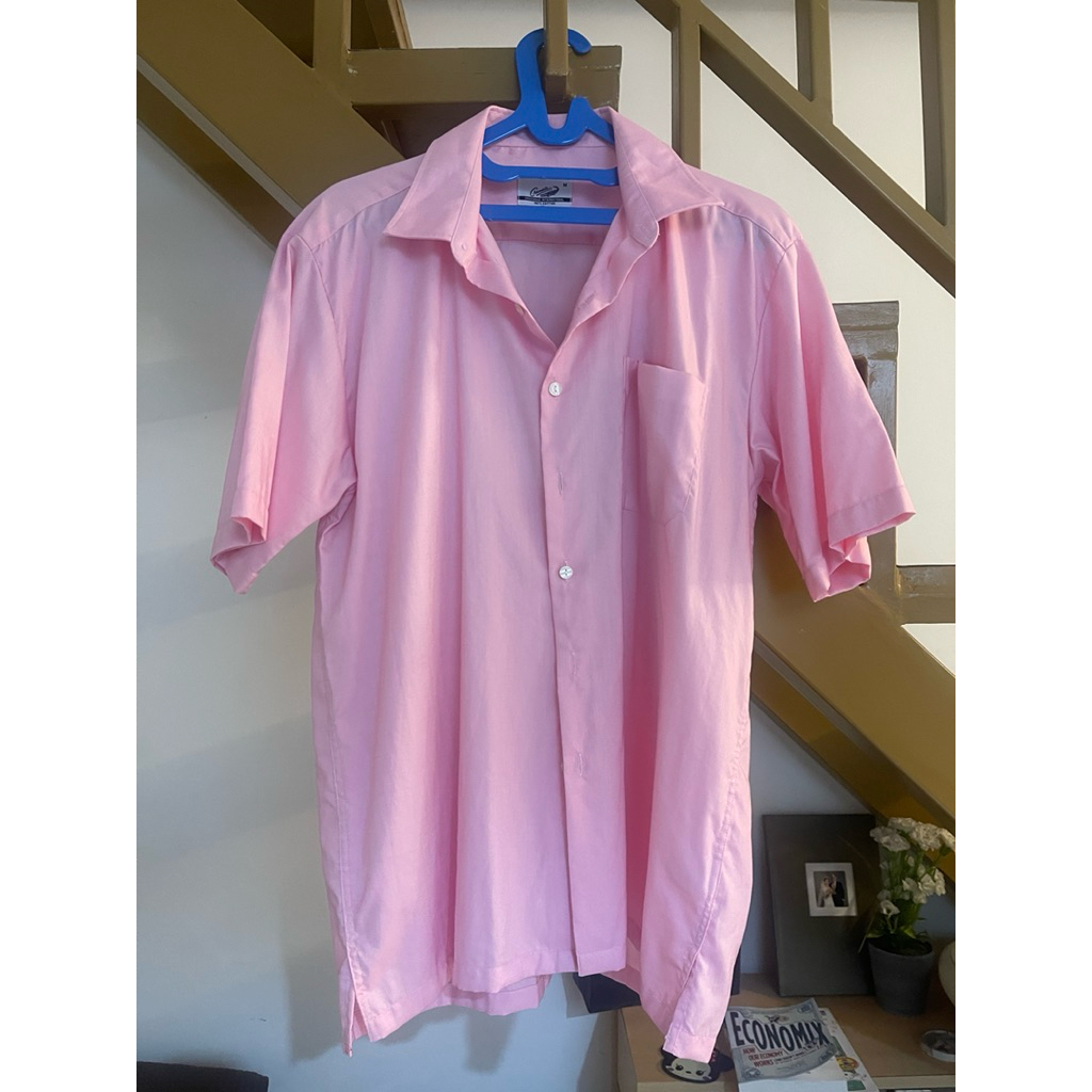 PRELOVED Kemeja pink PRIA (M) Crocodile Original