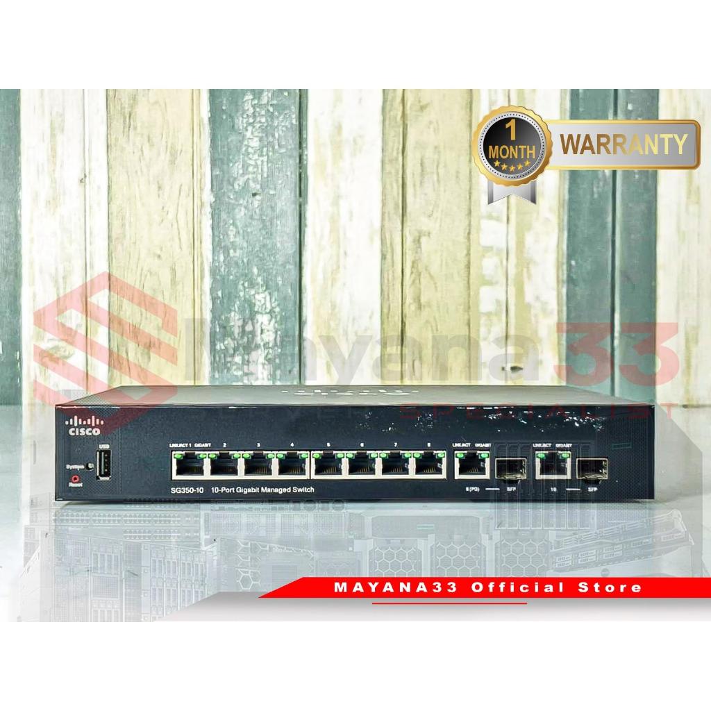 Switch Cisco SG350-10 10 Port RJ45 Gigabit 2 Port SFP Gigabit