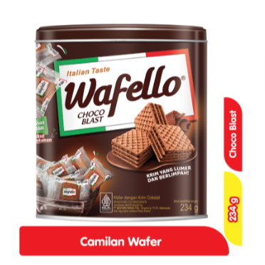 Wafello Wafer Choco Blast Kaleng 234 g