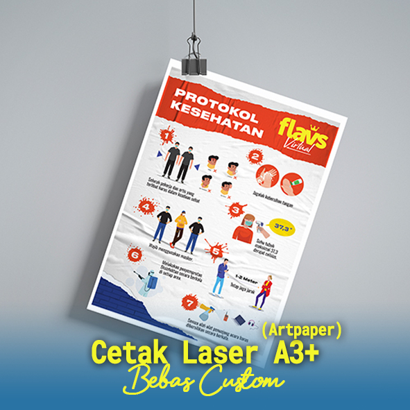 Cetak Laser A3+ Poster, Cetak Laser Bahan Artpaper, Cetak Poster, Cetak Bahan Berbagai Tipe Bahan Ar