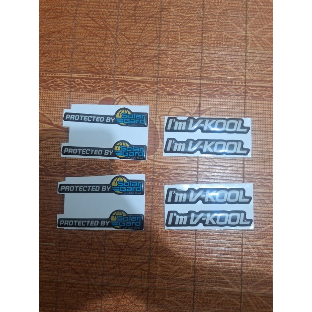 Stiker 3D Timbul Im Vkool Solard Gard Stiker Kaca Film