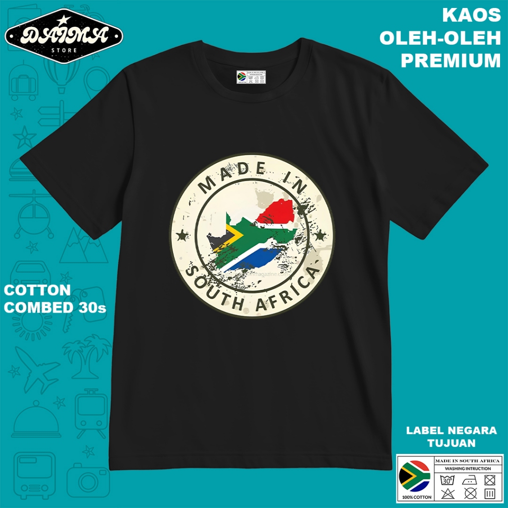 KAOS OLEH OLEH AFRIKA 47 PAKAI TAG LABEL AFRIKA ASLI BAJU SOUVENIR PREMIUM GIFT