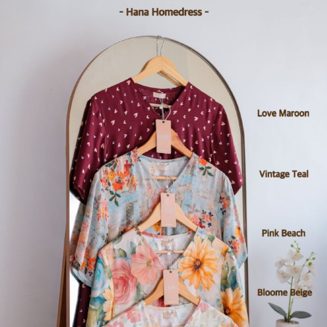 [Vol. 2] Hana Homedress Nilam Daster Panjang Dress Katun Rayon Premium by Nilam Indonesia NLMPO