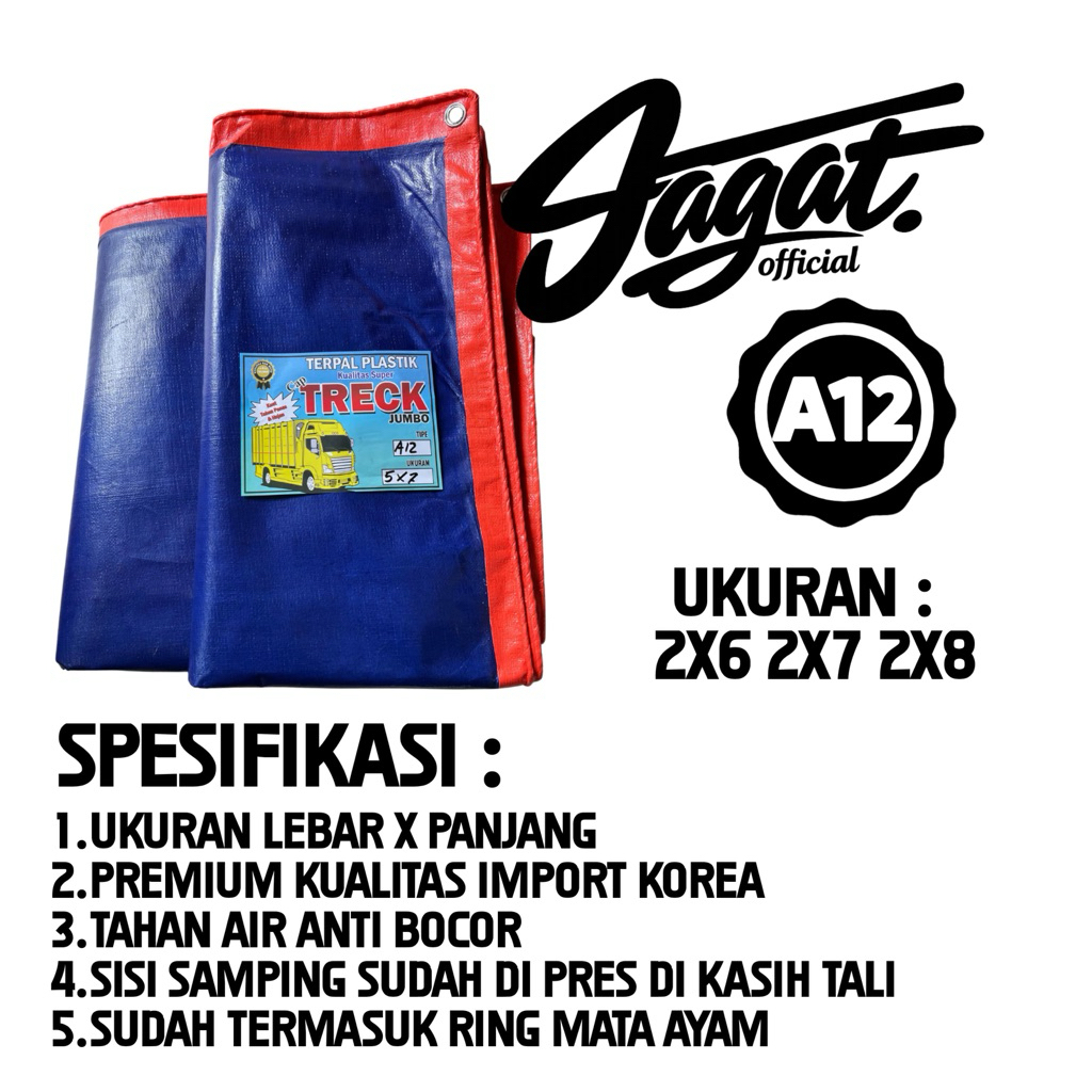 TERPAL KOREA A12 BIRU OREN SUPER TEBAL TERPAL TEBAL A12 BIRU OREN SUPER Premium Berkualitas Tinggi T