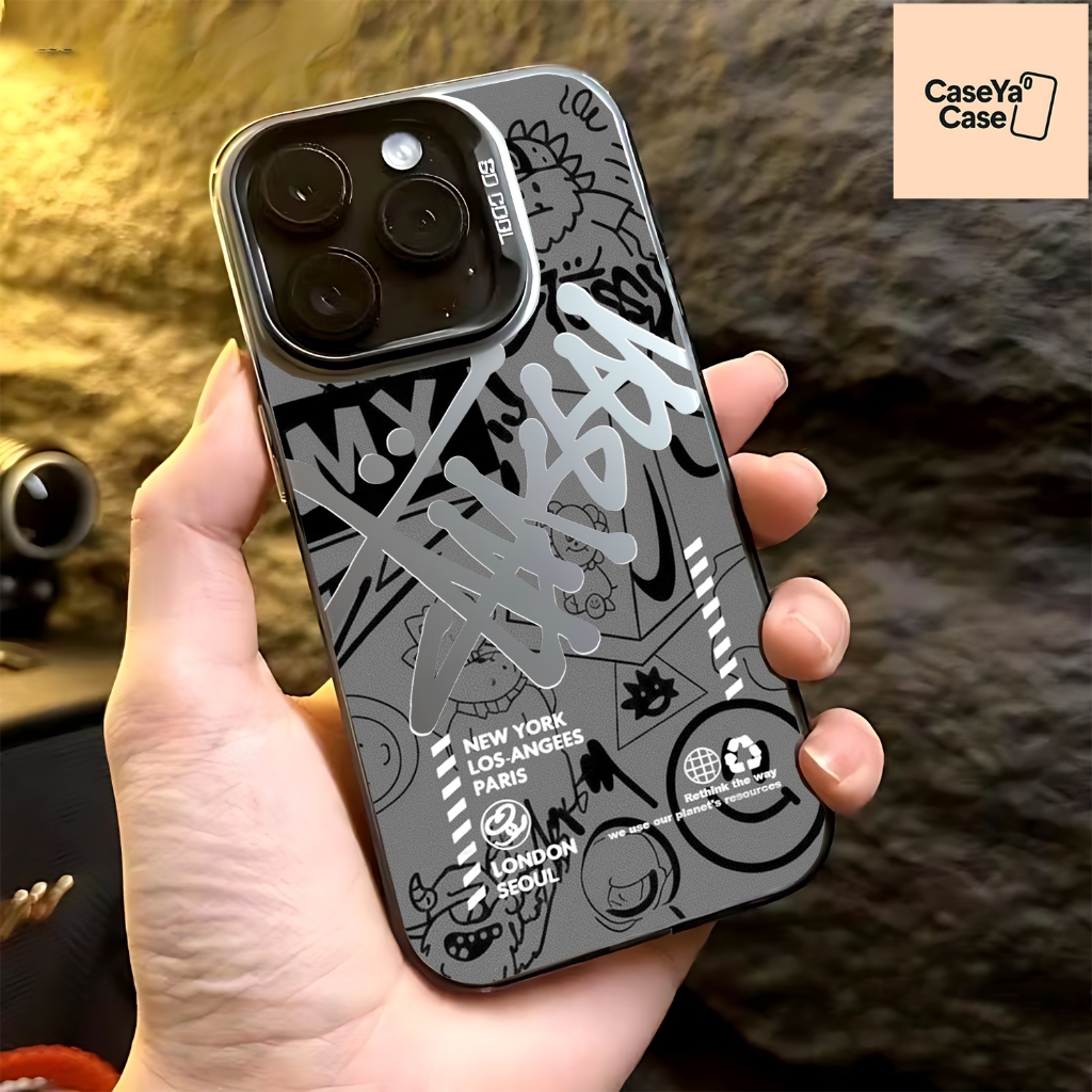 { CYC09 } Softcase IMD Black Stussy INFINIX SMART 5 6 7 8/HOT 40i/SPARK 20 NFC 9/9 HD/HOT 50i 10/SPA