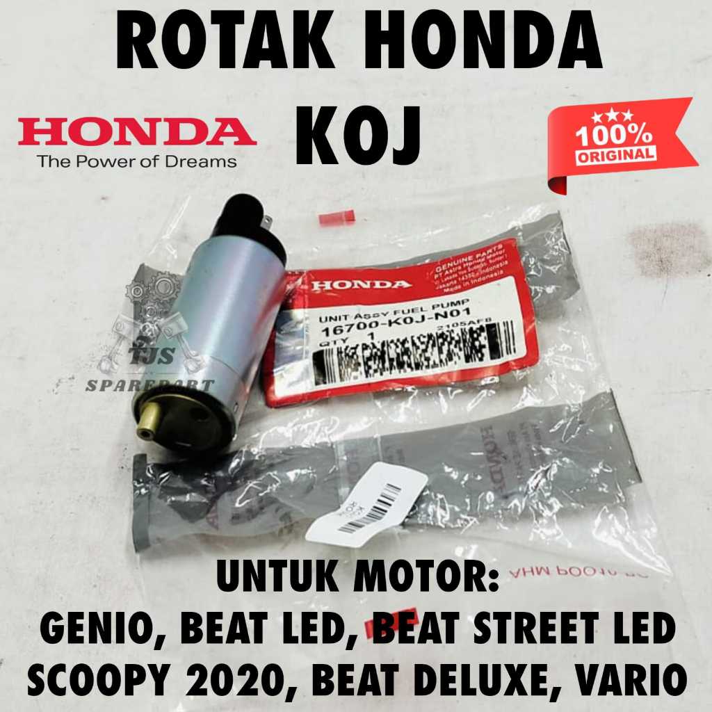 ROTAK KOJ ASLI ORIGINAL AHM HONDA GENIO/BEAT-STREET LED/SCOOPY2020 INJEKSI FUEL PUMP ORIGINAL