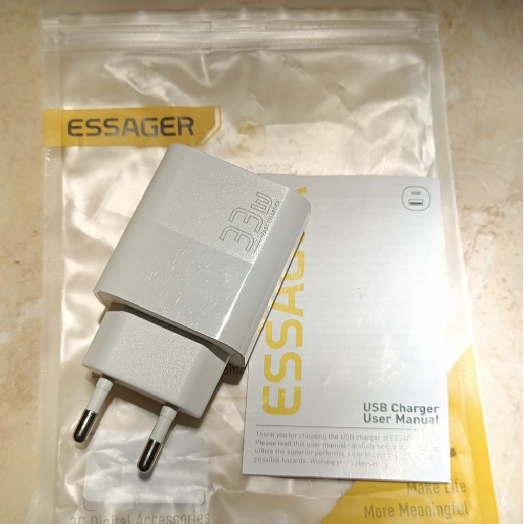 Kepala Charger 33w Kepala Charger Essager 33w Charger 33w Charger essager