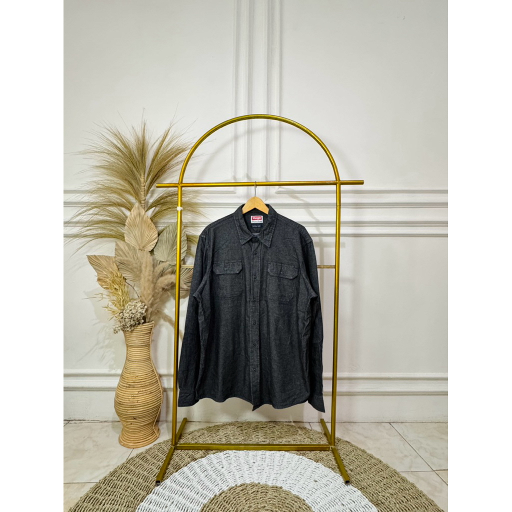 kemeja denim wrangler double pocket (size besar)