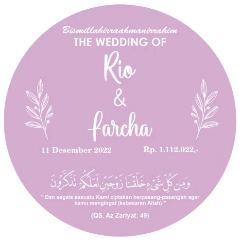 Kedai Creative Andara 7 Custom Paket Bahan Mahar Akrilik Circle Dekorasi Seserahan Pernikahan Bisa R