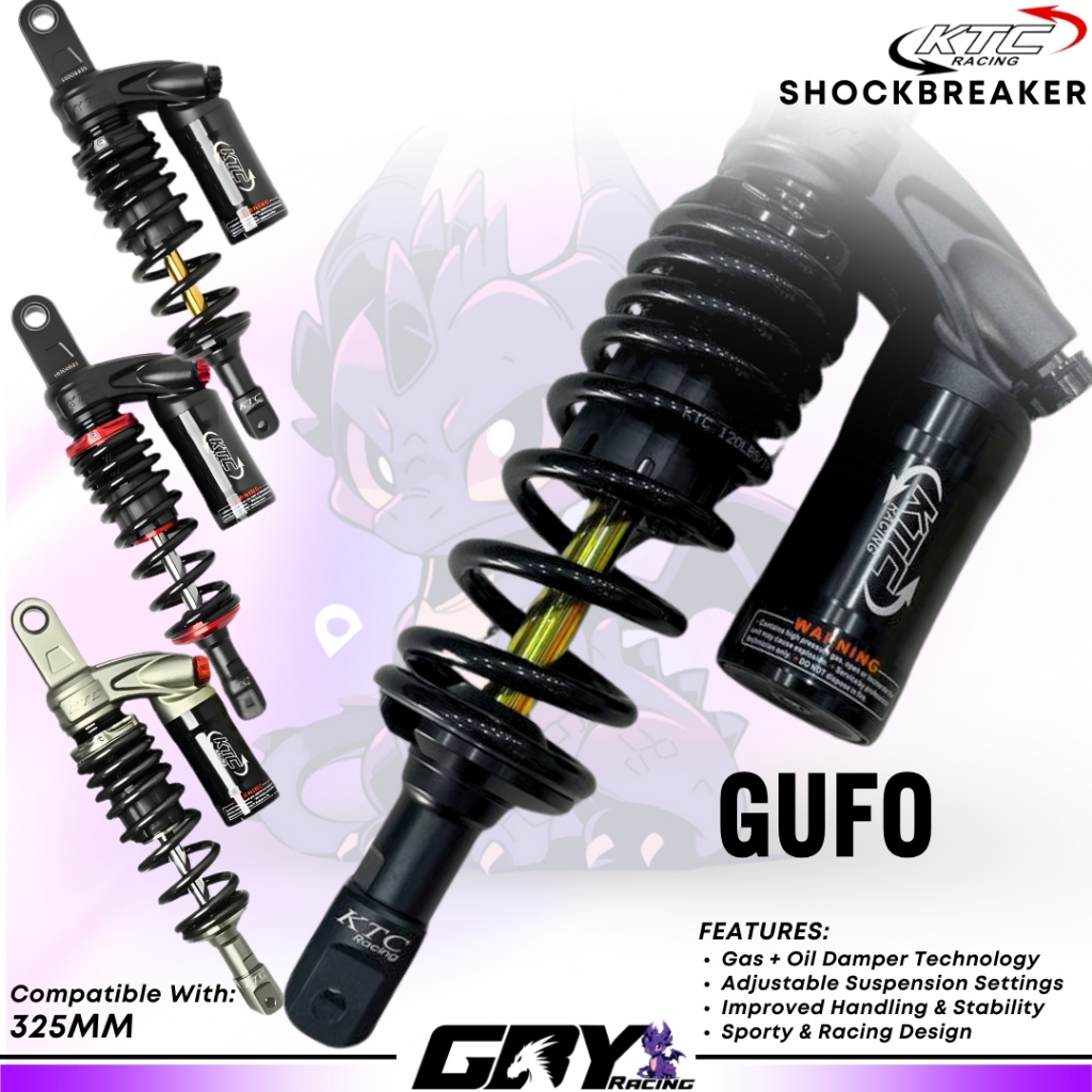 KTC Shockbraker Gufo 325MM Shock Belakang Vario 125 150 Original