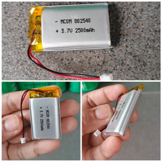 Baterai Soket Kabel 2 Rechargeble Batre Kabel 2 802540 P 40mm L 25mm T 8mm For Elektronik Portable