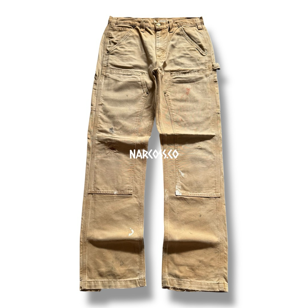 Carhartt Carpenter Pants Double Knee Relaxed Fit Made in Mexico  kode - K334 size 33-34 (33x34)