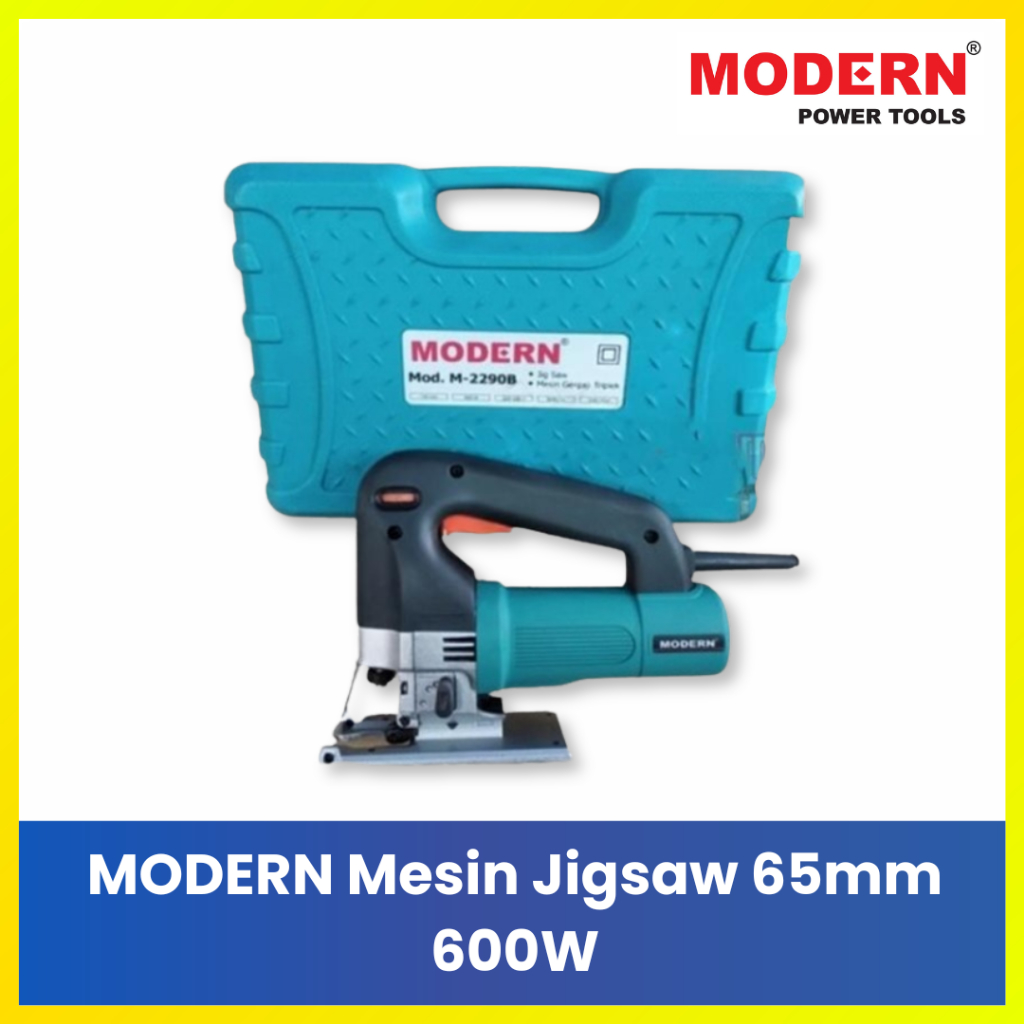 Modern M-2290B Jigsaw 600W 65mm - Mesin Gergaji Listrik Multifungsi Kualitas Terbaik