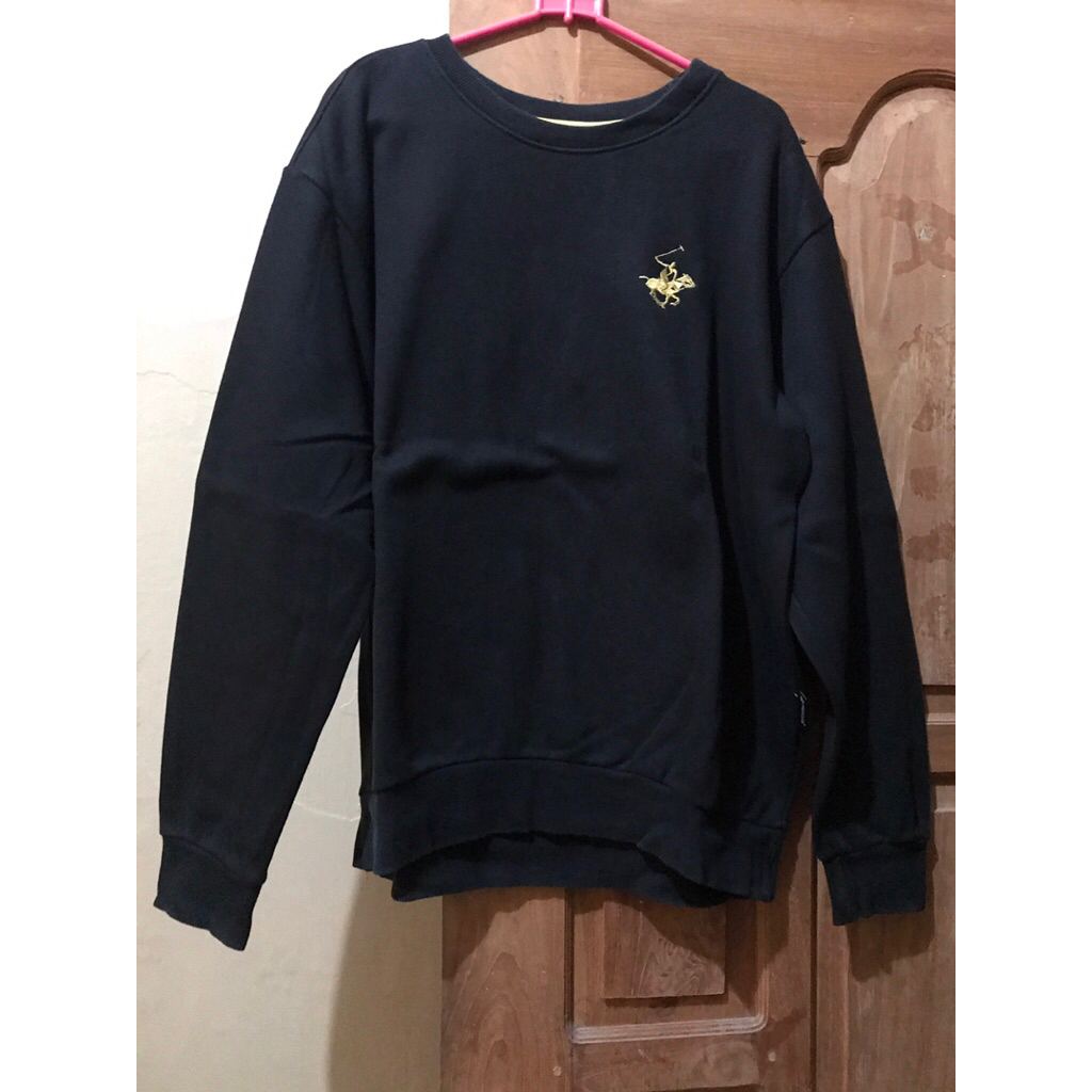 PRELOVED SWEATER BLACK BEVERLY HILLS POLO CLUB