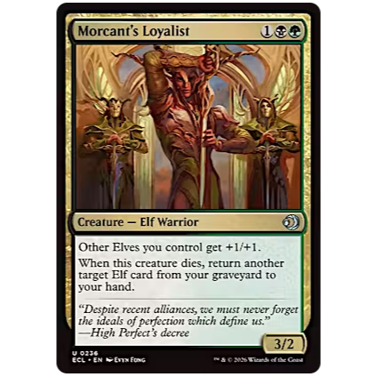 MTG Magic The Gathering Lorwyn Eclipsed: Morcant's Loyalist U 0236 ECL