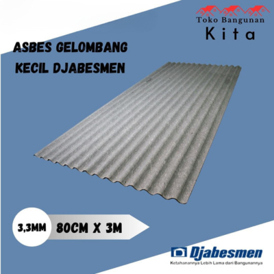 Asbes Gelombang Kecil Djabesmen 300 Cm