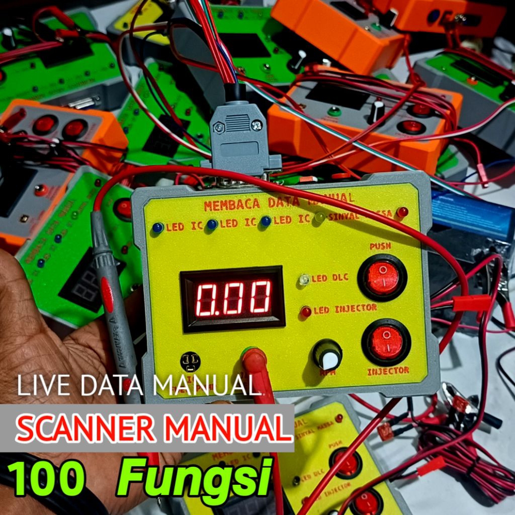 100 in 1 termurah Scanner manual fi untuk tes sensor dan aktuator semua jenis motor injeksi