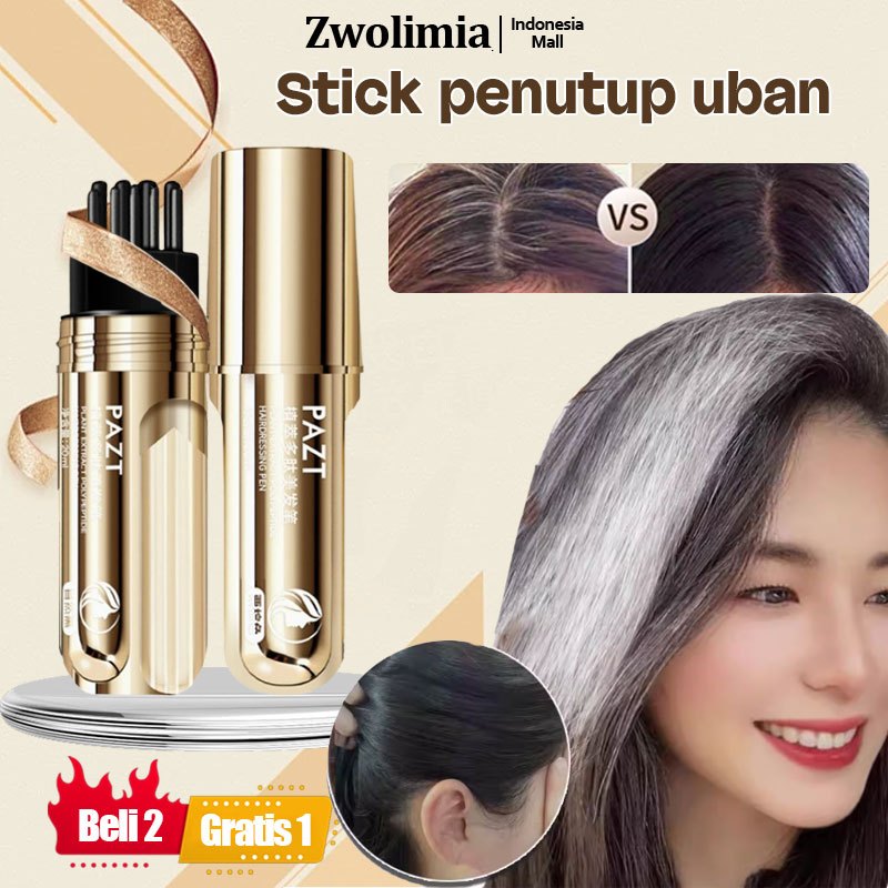Zwolimia Stick Penutup Uban Pena Penutup Uban Permanen Semir Rambut Putih Temporan Menutupi Rambut H