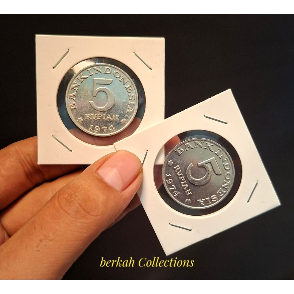 uang 5 rupiah kb besar tahun 1974