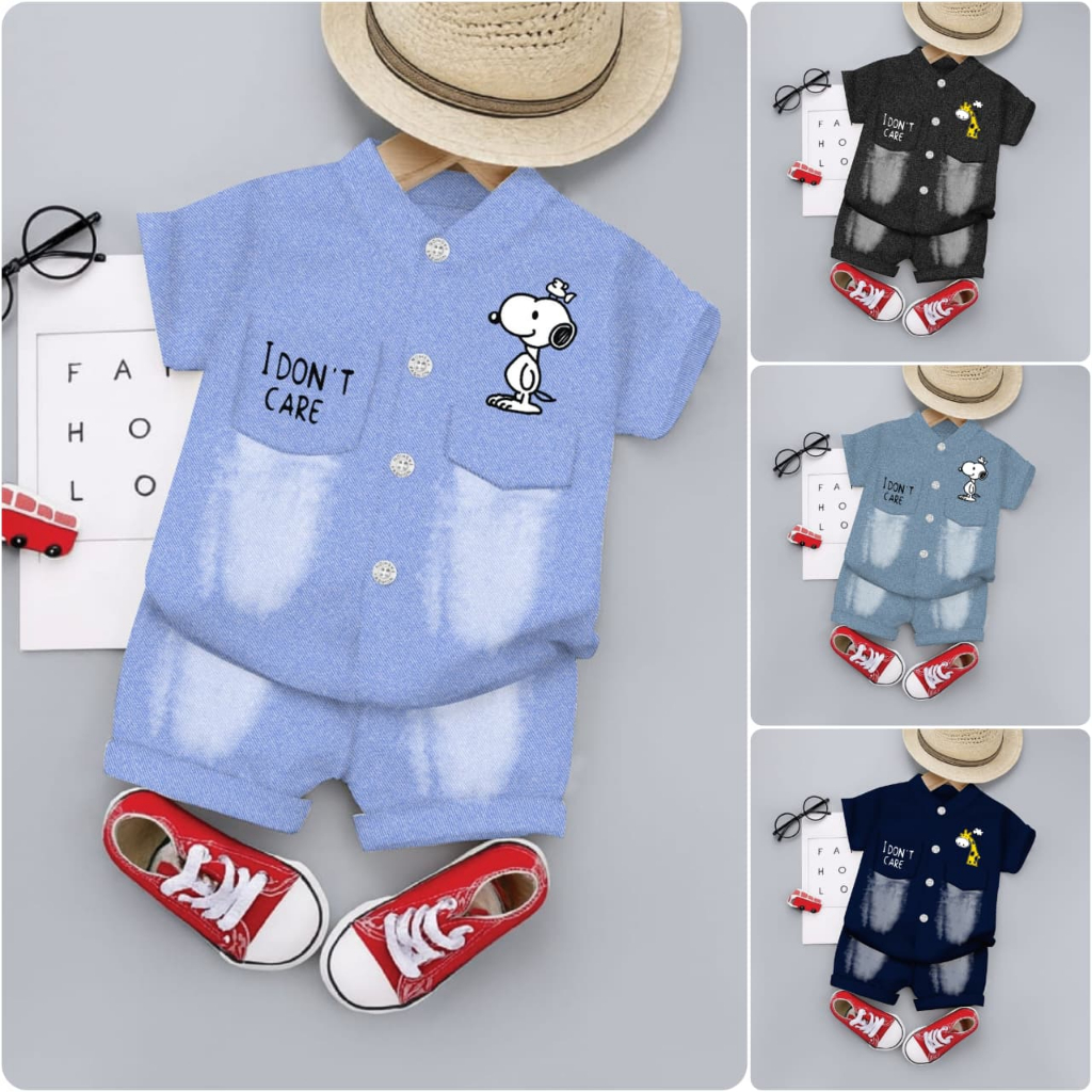 SETELAN KEMEJA ANAK LAKI LAKI 1-4 TAHUN VALMELO