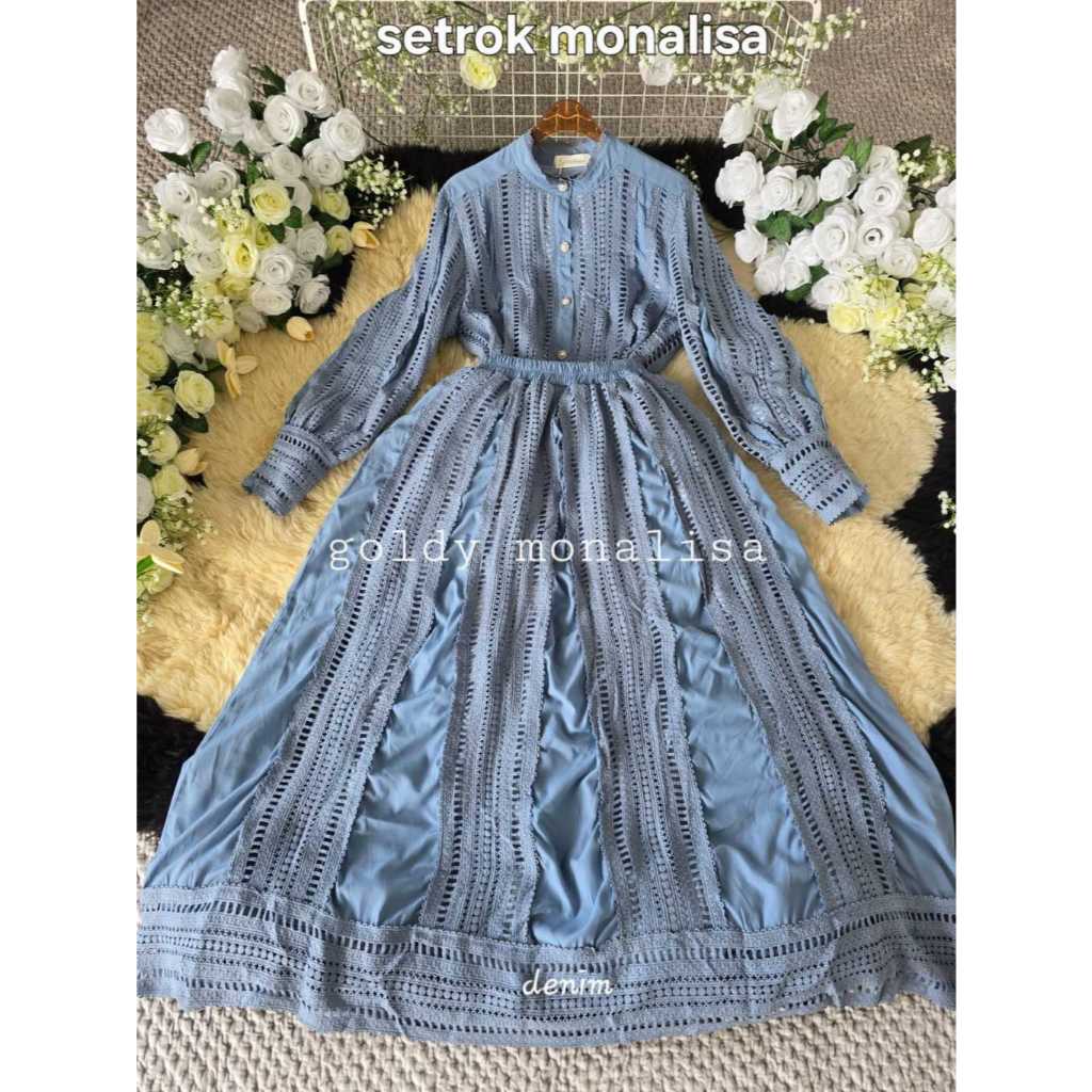 Monalisa ~ Ghatbiyya Goldy Setrok Import Premium Katun Renda Mewah