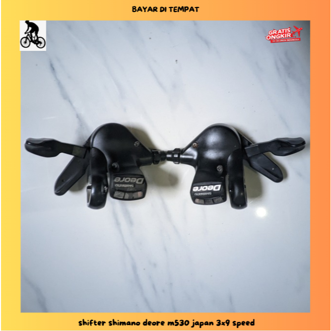 shifter shimano deore m530 japan 3x9 speed