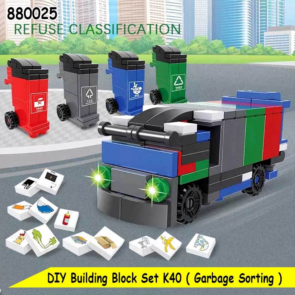 DIY Mainan Edukasi Anak Lego Block Brick Minicraft Garbage Surprise Eggs