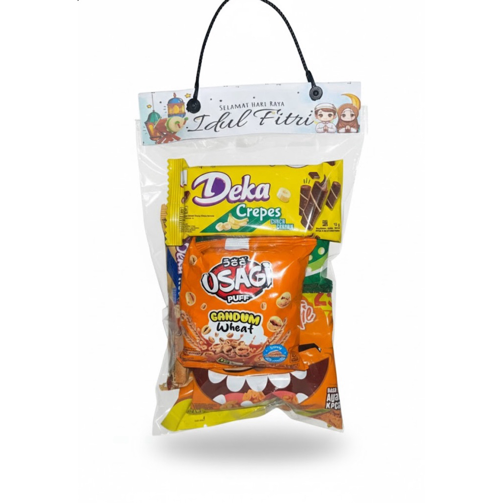 BINGKISAN SNACK / HAMPERS SNACK / SNACK LEBARAN / SNACK ULANG TAHUN PRODUK KHUSUS DUA KELINCI